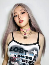Load image into Gallery viewer, &#39;Catfish&#39; Kawaii Goth Squins Pendants Cat Paw Choker AlielNosirrah
