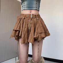 Load image into Gallery viewer, &#39;Cinnamon&#39; Grunge Maple Handy Hem Skirt AlielNosirrah
