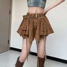 Load image into Gallery viewer, &#39;Cinnamon&#39; Grunge Maple Handy Hem Skirt AlielNosirrah
