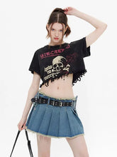 Load image into Gallery viewer, &#39;Creepier&#39; Dark Skull Ripped Graphic Shirts Tees AlielNosirrah
