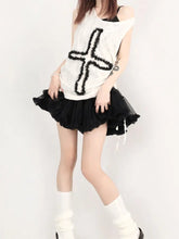 Load image into Gallery viewer, &#39;Cross&#39; Alt Drawstring Cross Tank Top AlielNosirrah
