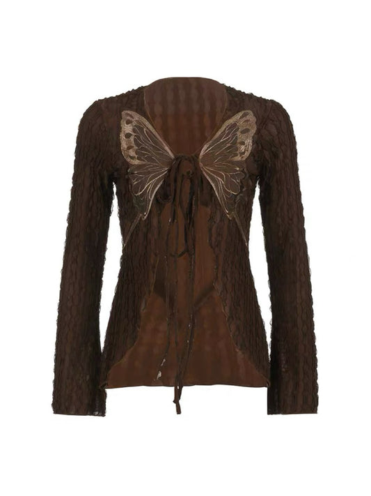 ’Catch Me' Cave Girl Leopard Ruffle One Shoulder Top AlielNosirrah