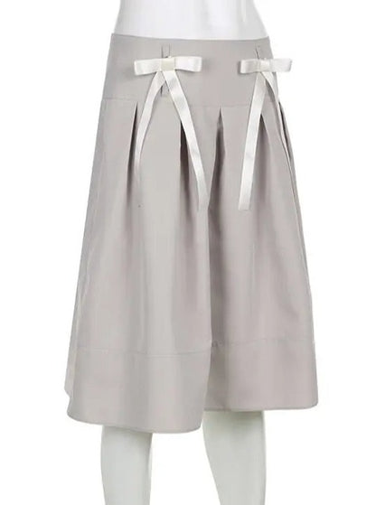 ‘Deja Vu’ Detachable Bow Pleated Skirt AlielNosirrah