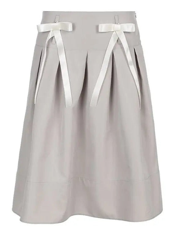 ‘Deja Vu’ Detachable Bow Pleated Skirt AlielNosirrah