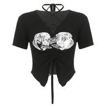 Load image into Gallery viewer, &#39;Division&#39; Drawstring Short Sleeve Top AlielNosirrah
