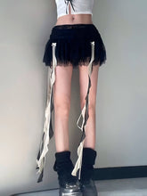 Load image into Gallery viewer, &#39;Don&#39;t Tell Him&#39; Dark Ribbon Mini Skirt AlielNosirrah

