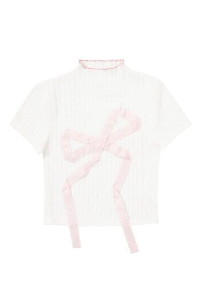 'Dream Girl' Coquette Ribbon Embroidery Shirts AlielNosirrah
