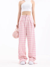 Load image into Gallery viewer, &#39;Dream House&#39; Barbie Checked Oversized Pink Pants AlielNosirrah

