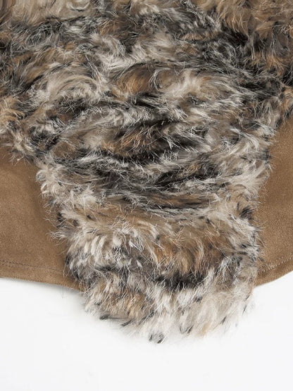 'Tribe Queen'Y2k Suede Leopard Top + Skirt Set AlielNosirrah