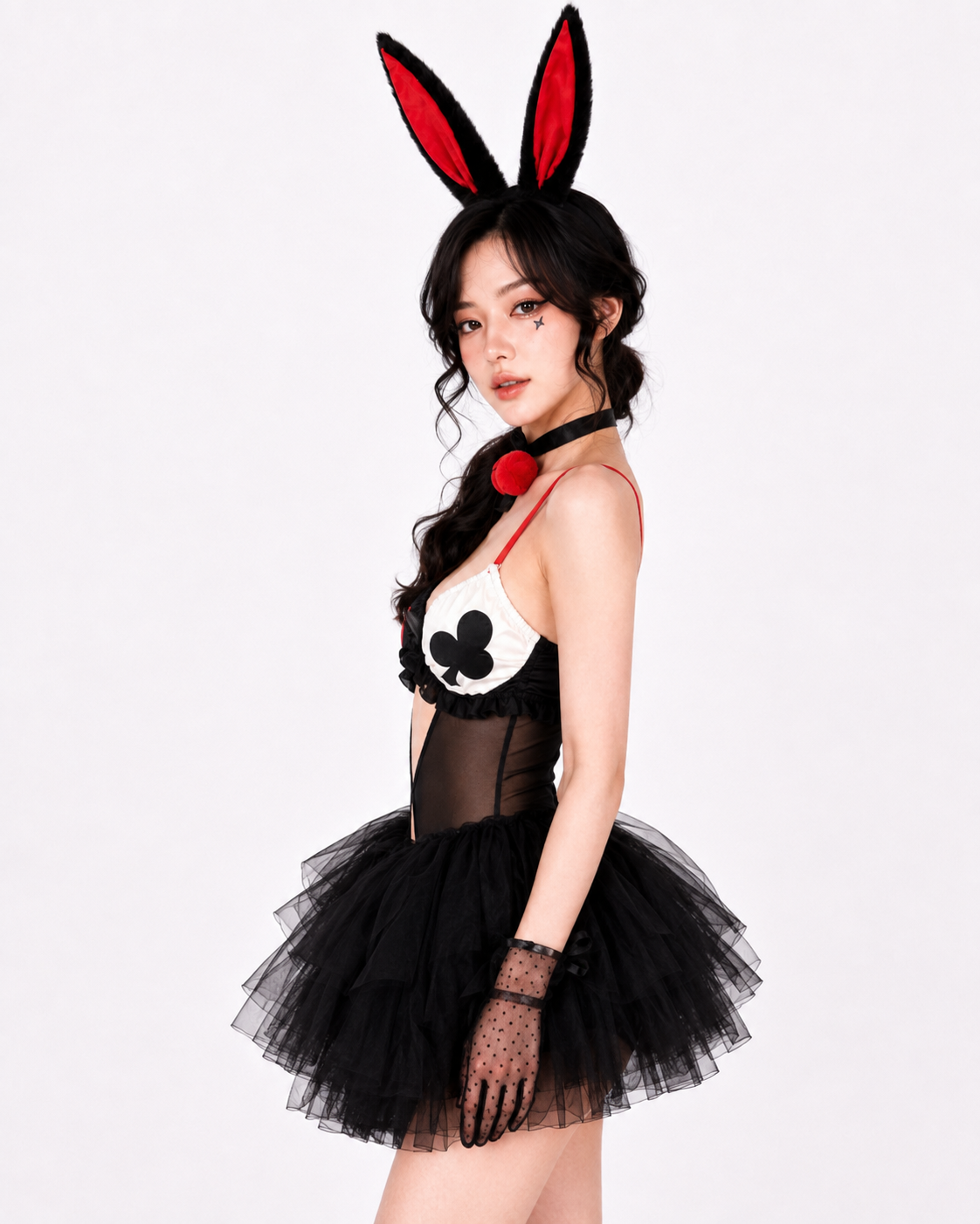 ‘Joker’ Sexy Halter Bunny Joker Girl Halloween Costume Sets