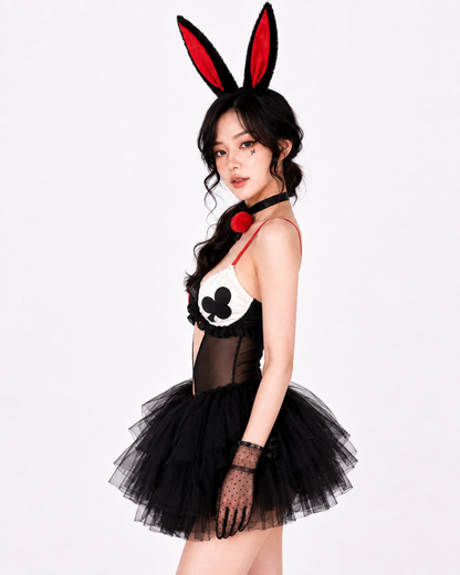 ‘Joker’ Sexy Halter Bunny Joker Girl Halloween Costume Sets