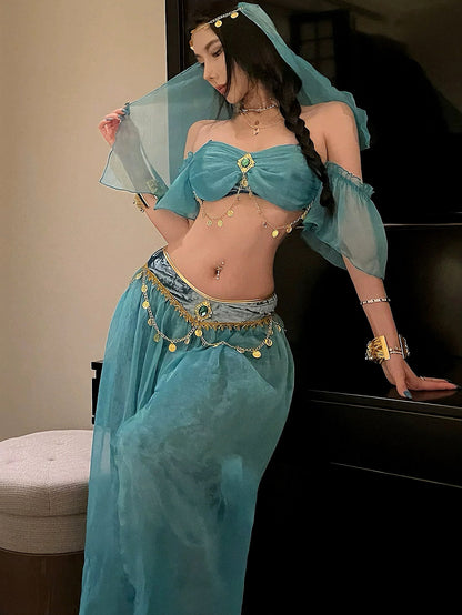 'White Rabbit' Wonderland Halloween Striped Bunny Ear Costume Set AlielNosirrah