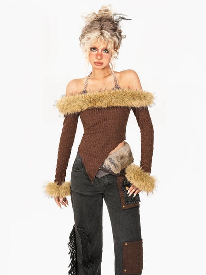 ’ Butterfly Echo' Fairy Grunge Butterfly Ripped Tie Up Shirts AlielNosirrah