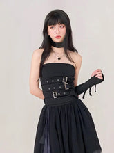 Load image into Gallery viewer, &#39;Fierce&#39;  Dark Punk Buckle Tube Top AlielNosirrah
