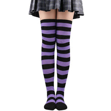 Load image into Gallery viewer, &#39;Funfair&#39; Y2k Harajuku Striped Pastel Tights AlielNosirrah
