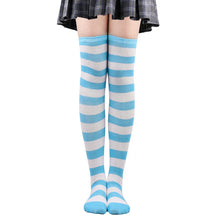 Load image into Gallery viewer, &#39;Funfair&#39; Y2k Harajuku Striped Pastel Tights AlielNosirrah
