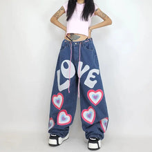 Load image into Gallery viewer, &#39;Funky Love&#39; Oversized Graffiti Wide Leg Pants AlielNosirrah
