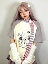 Load image into Gallery viewer, &#39;Ghost Puppy&#39; Anime Kawaii Graffiti Scarf Shirts AlielNosirrah
