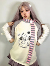 Load image into Gallery viewer, &#39;Ghost Puppy&#39; Anime Kawaii Graffiti Scarf Shirts AlielNosirrah
