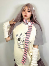 Load image into Gallery viewer, &#39;Ghost Puppy&#39; Anime Kawaii Graffiti Scarf Shirts AlielNosirrah
