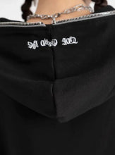 Load image into Gallery viewer, &#39;Ghost Tree&#39; Punk Drawstring Zip Hoodie AlielNosirrah
