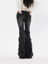 Load image into Gallery viewer, ‘Glamour Flare’ Retro Flare Flimming Jeans AlielNosirrah
