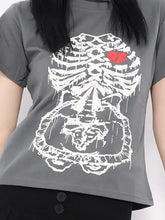 Load image into Gallery viewer, &#39;Heartbeat&#39; Punk Graphic Heart Beat Tee AlielNosirrah
