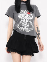 Load image into Gallery viewer, &#39;Heartbeat&#39; Punk Graphic Heart Beat Tee AlielNosirrah
