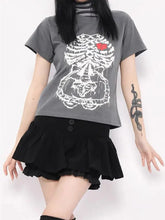 Load image into Gallery viewer, &#39;Heartbeat&#39; Punk Graphic Heart Beat Tee AlielNosirrah
