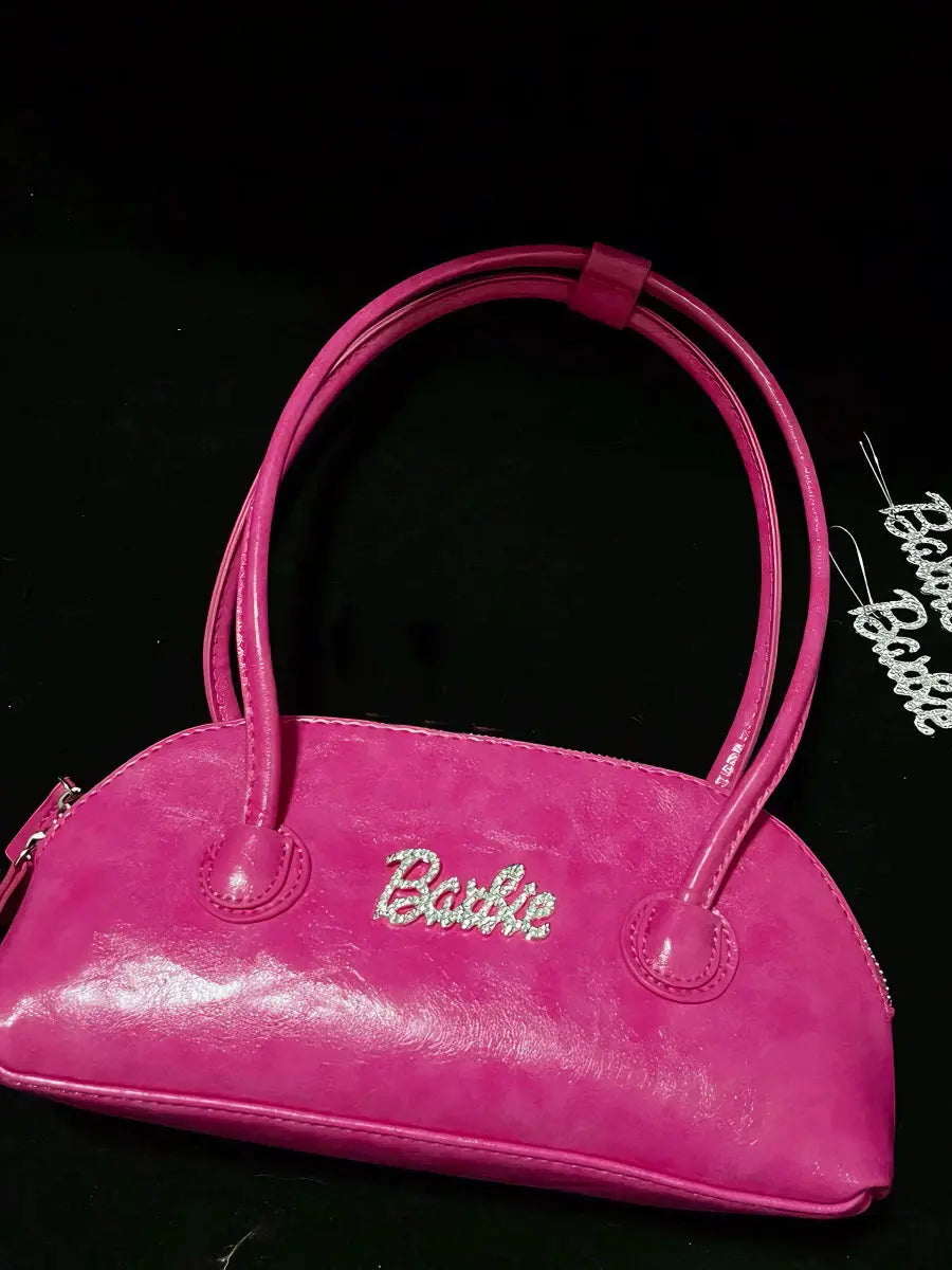 'Hey Barbie' Y2k Rhinestone Handbags AlielNosirrah