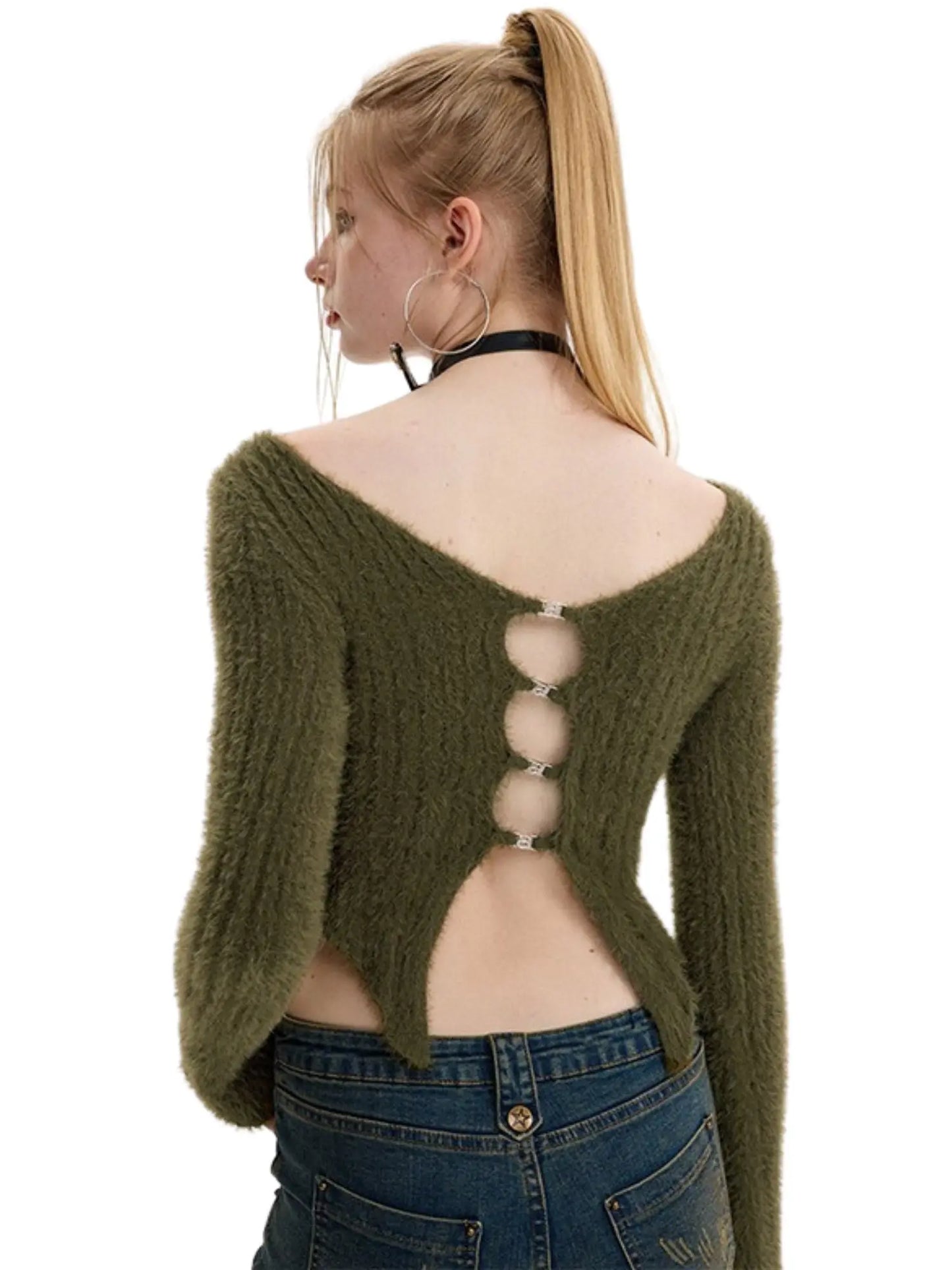 ’Hey Henry‘ Millennial Style Imitation Mink Hot Girl Sweater AlielNosirrah