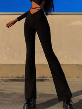 Load image into Gallery viewer, &#39;Kill Bill&#39; Technical Low Waisted Drawstring Bell Pants AlielNosirrah
