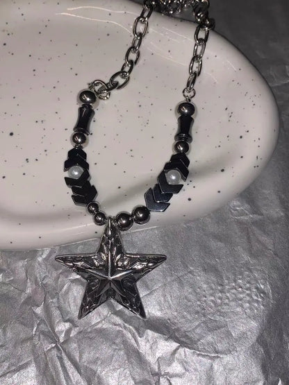 'Killer Star' Dark Arrows Star Beads Necklace AlielNosirrah