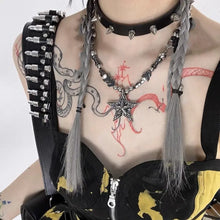 Load image into Gallery viewer, &#39;Killer Star&#39; Dark Arrows Star Beads Necklace AlielNosirrah
