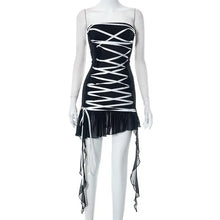Load image into Gallery viewer, &#39;Knite in Dress&#39; Punk Ruffle Lace Dress AlielNosirrah
