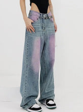 Load image into Gallery viewer, &#39;Lavender&#39; Grunge Oversized Distressed Wide-Leg Pants AlielNosirrah
