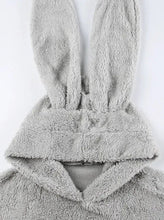 Load image into Gallery viewer, &#39;Lazy Weekend&#39; Rabbit Ears Polar Fleece Solid Color Hoodie AlielNosirrah
