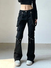 Load image into Gallery viewer, &#39;Locked&#39; Dark Tech-wear Buckle Strap Bell Pants AlielNosirrah
