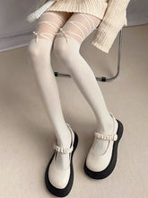 Load image into Gallery viewer, &#39;Lolita&#39; Coquette Ribbon Lace Leg Tights AlielNosirrah
