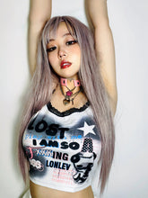Load image into Gallery viewer, &#39;Lost Babe&#39; Alt Anime Y2k Graffiti Cami Top AlielNosirrah

