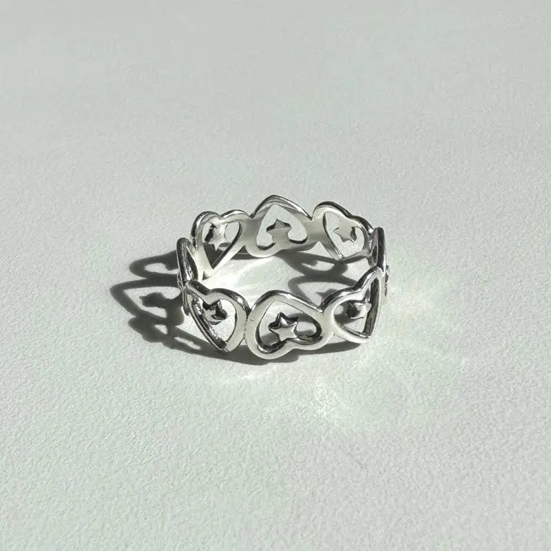 'Love wins' Chic Heart Shape Star Rings AlielNosirrah