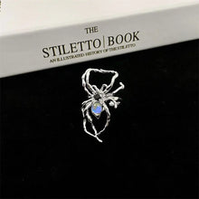 Load image into Gallery viewer, &#39;Lunar eclipse&#39; Alt Spider Moonstone Rings AlielNosirrah
