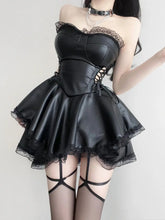 Load image into Gallery viewer, &#39;Madame Rose&#39; Goth Lolita Leather Strap Dress AlielNosirrah
