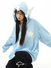 Load image into Gallery viewer, &#39;Magic Fairies&#39; Fairies Ears Zipped Oversized  Hoodie AlielNosirrah
