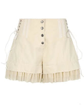 Load image into Gallery viewer, ‘Melted Puffs’ Cottage Ruffled Patchwork Shorts AlielNosirrah

