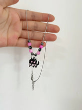 Load image into Gallery viewer, &#39;Meowza&#39; Kawaii Egirl Black Pink Kitten Necklace AlielNosirrah
