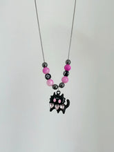 Load image into Gallery viewer, &#39;Meowza&#39; Kawaii Egirl Black Pink Kitten Necklace AlielNosirrah
