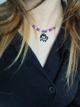 Load image into Gallery viewer, &#39;Meowza&#39; Kawaii Egirl Black Pink Kitten Necklace AlielNosirrah
