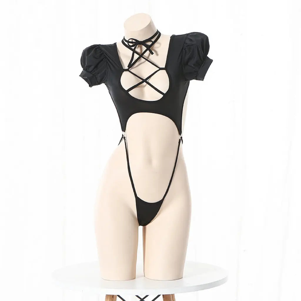 'Mey' Anime Girl Lace Up Sexy Body Suit AlielNosirrah