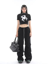 Load image into Gallery viewer, &#39;Mini Spider&#39; Punk Graphic  Spider Crop Top AlielNosirrah
